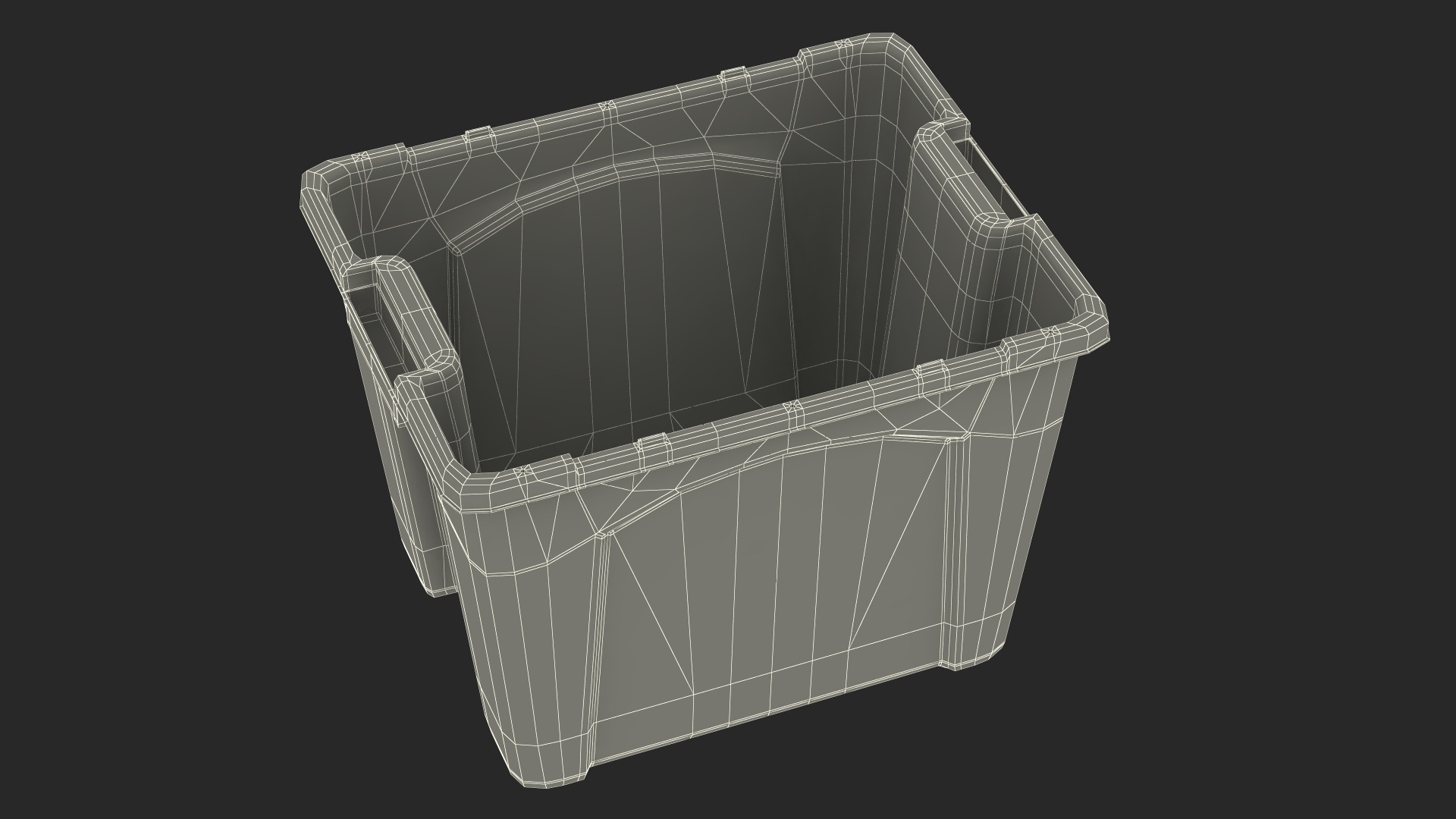 3D Stackable Recycling Bin model