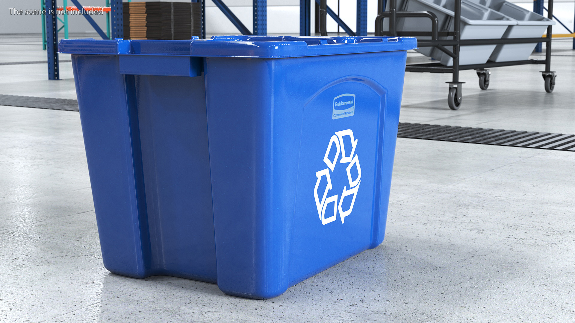 3D Stackable Recycling Bin model