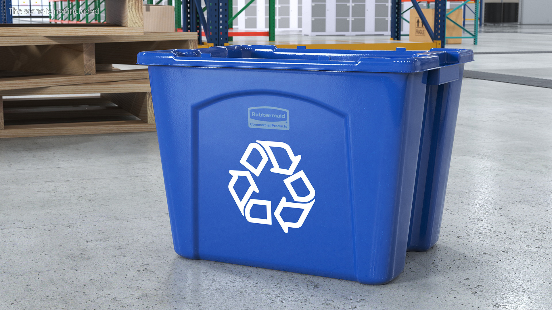 3D Stackable Recycling Bin model