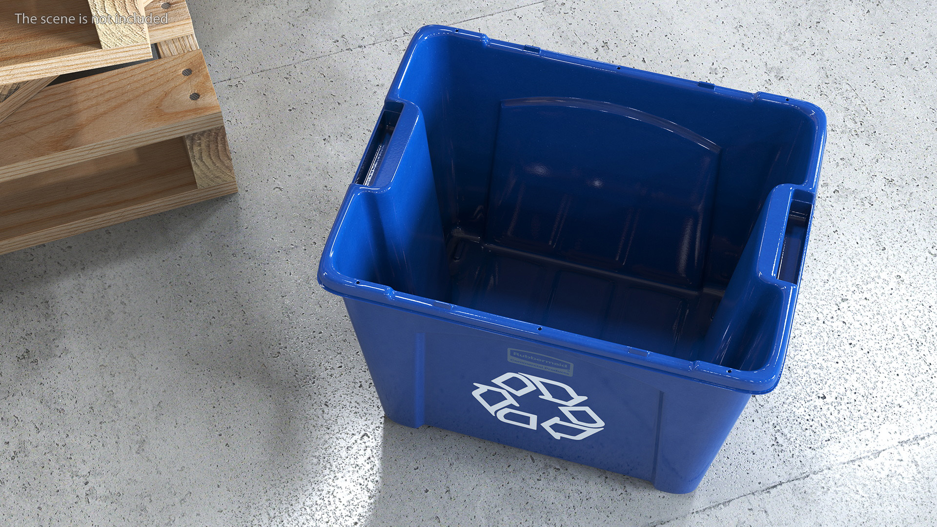 3D Stackable Recycling Bin model