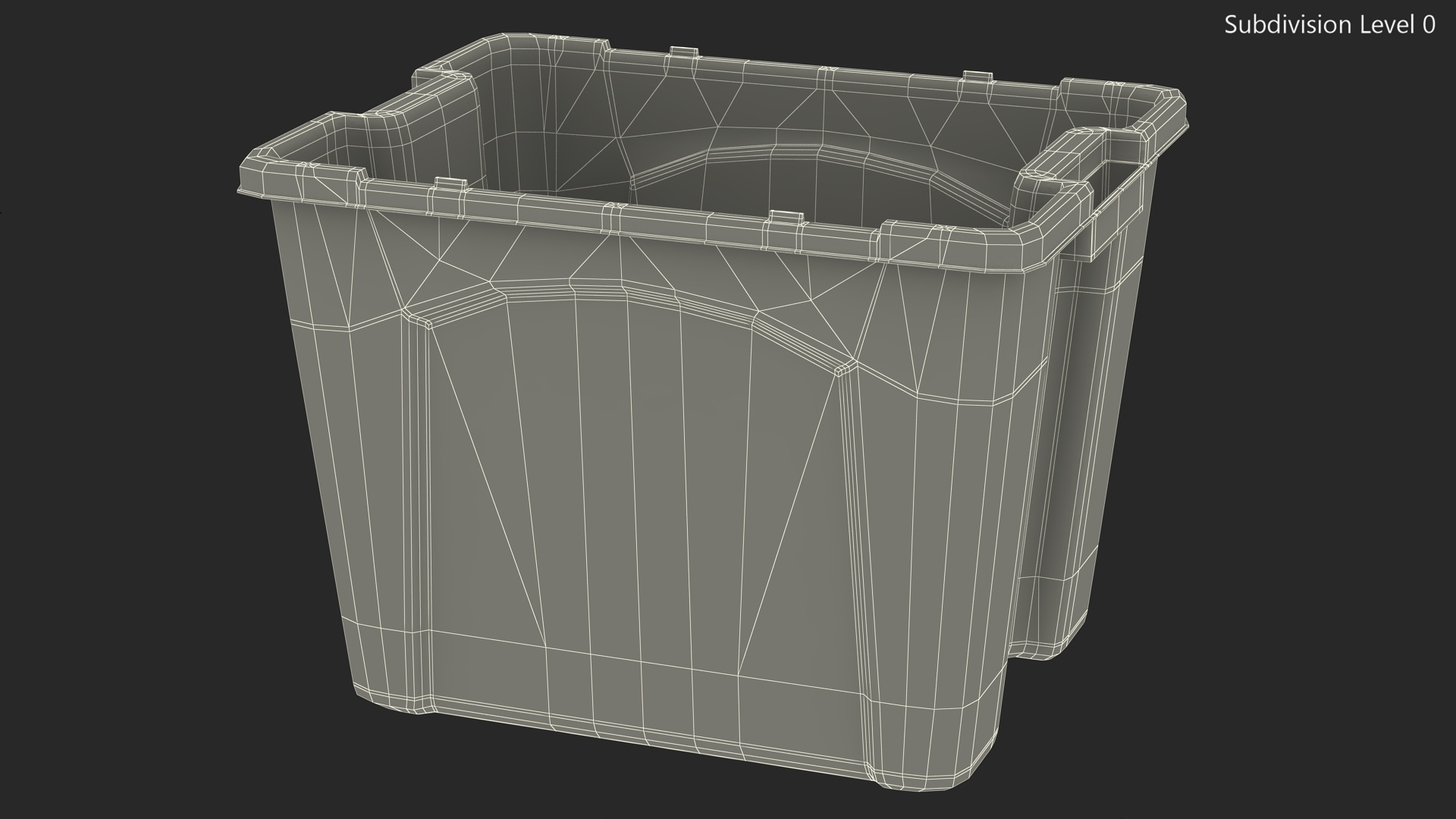 3D Stackable Recycling Bin model