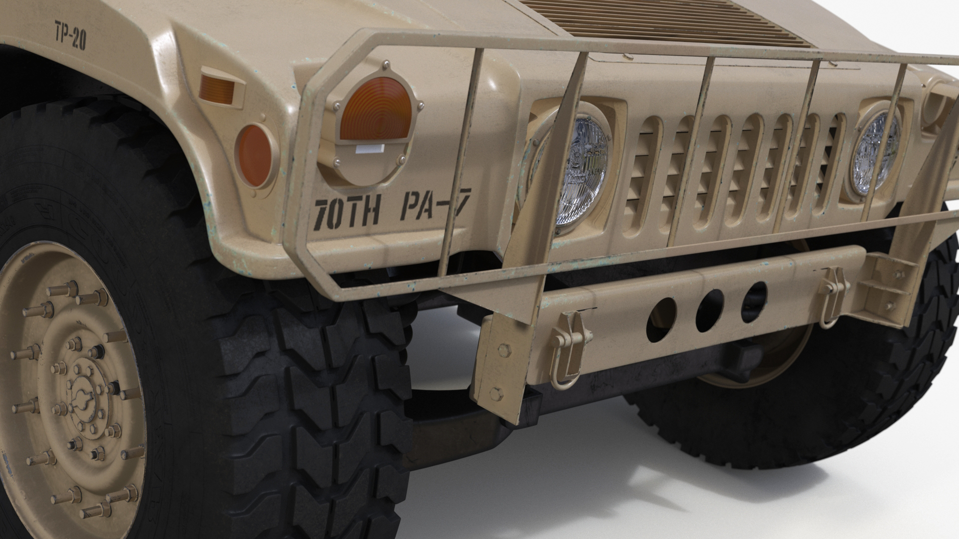 3D Military Humvee Vehicle model