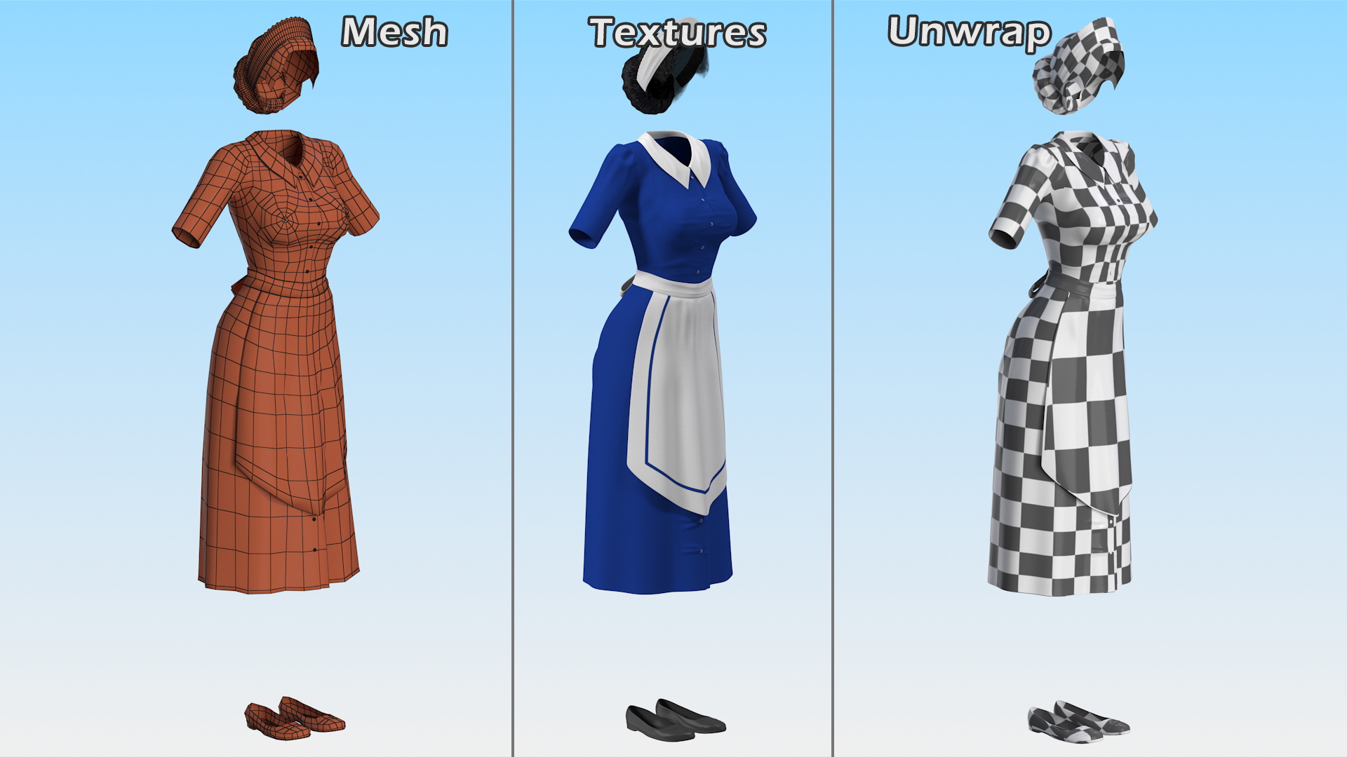 3D model Maid Dress