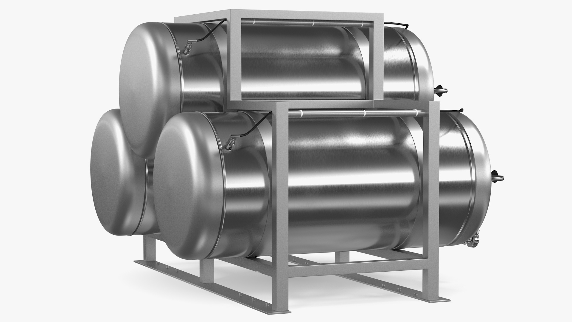 Beer Storage Tank System 3D model