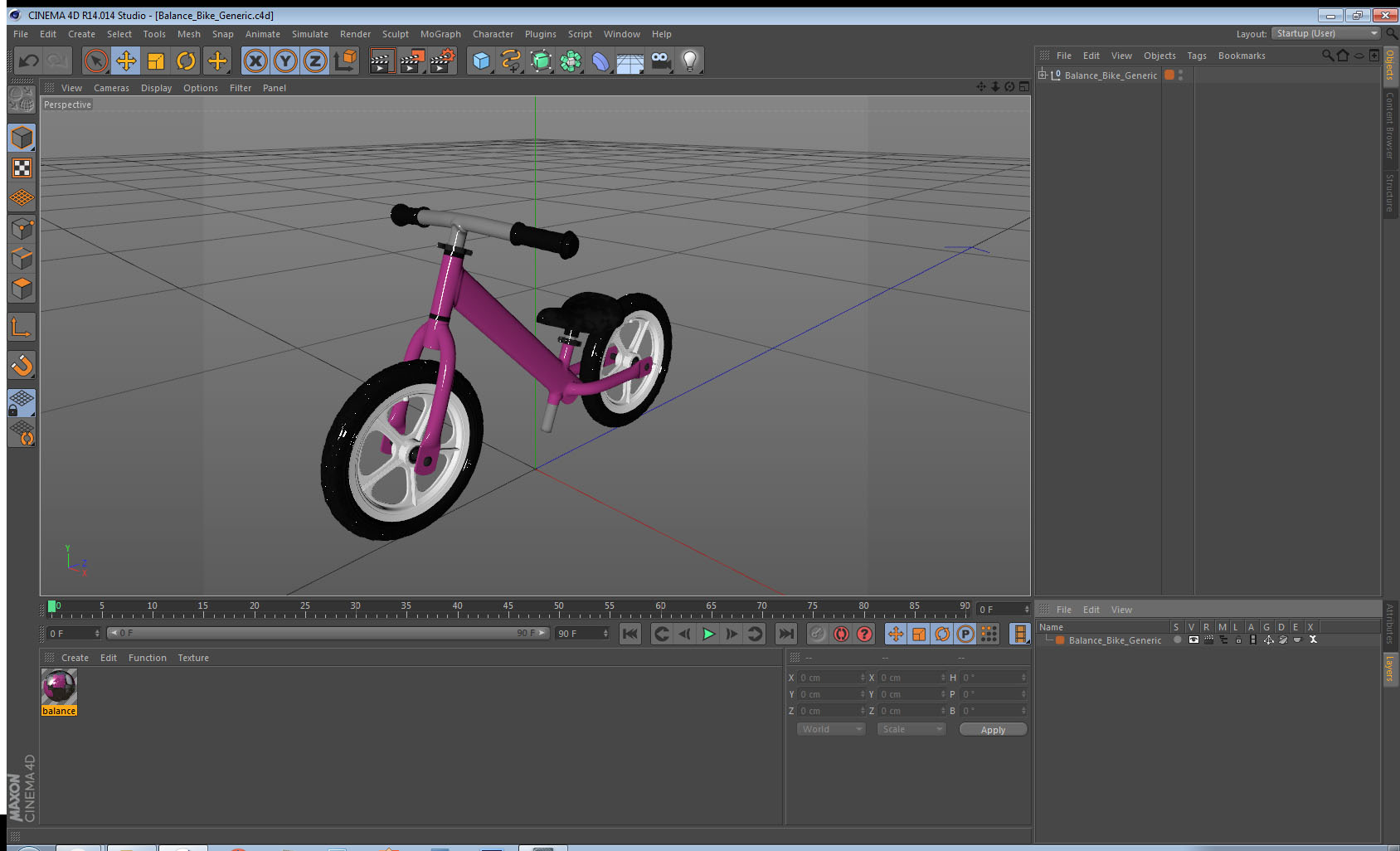 3D model Balance Bike Generic