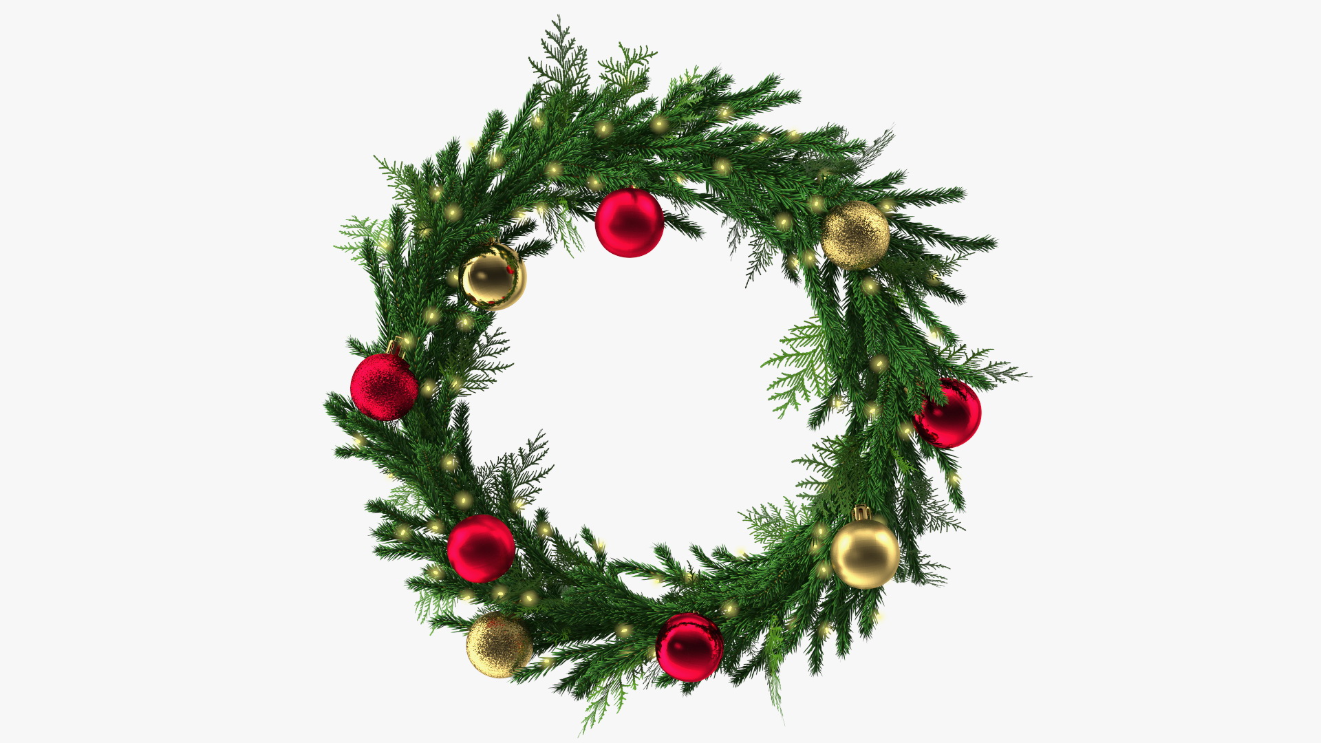 3D Christmas Ball Wreath