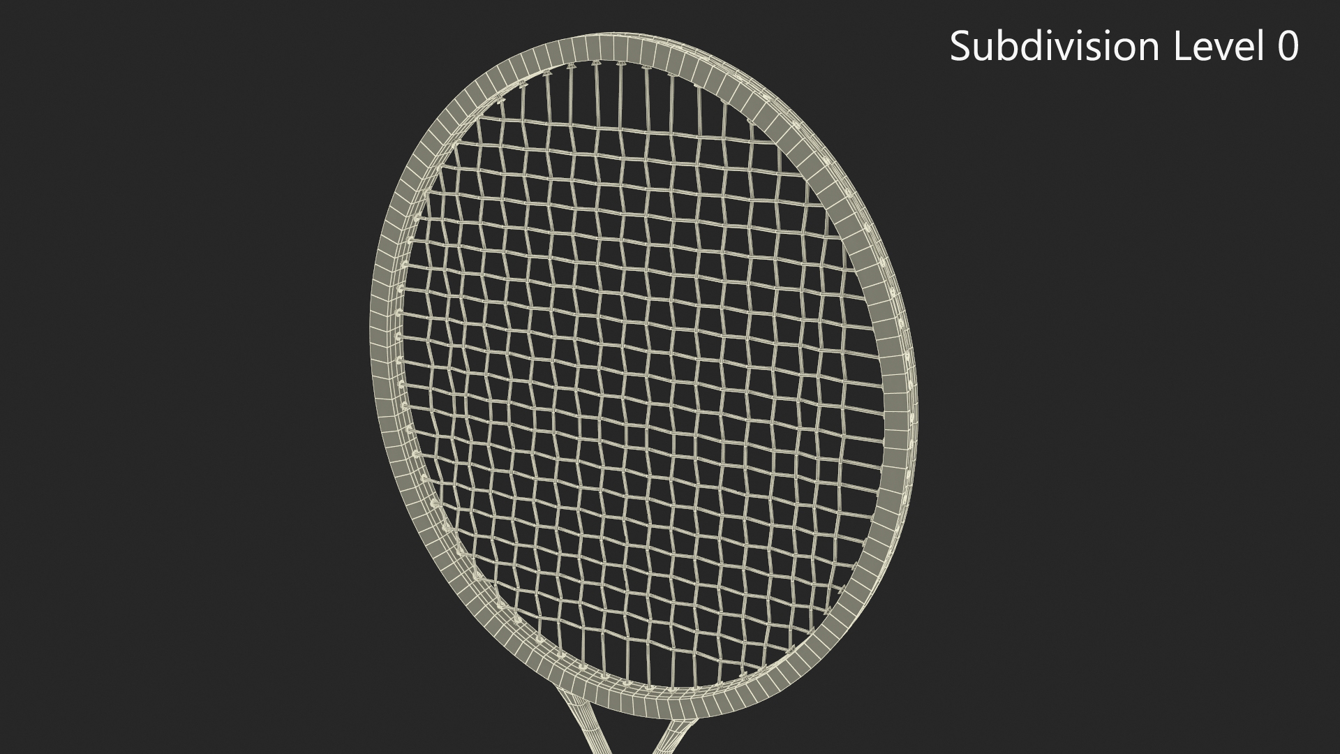 3D Badminton Racket