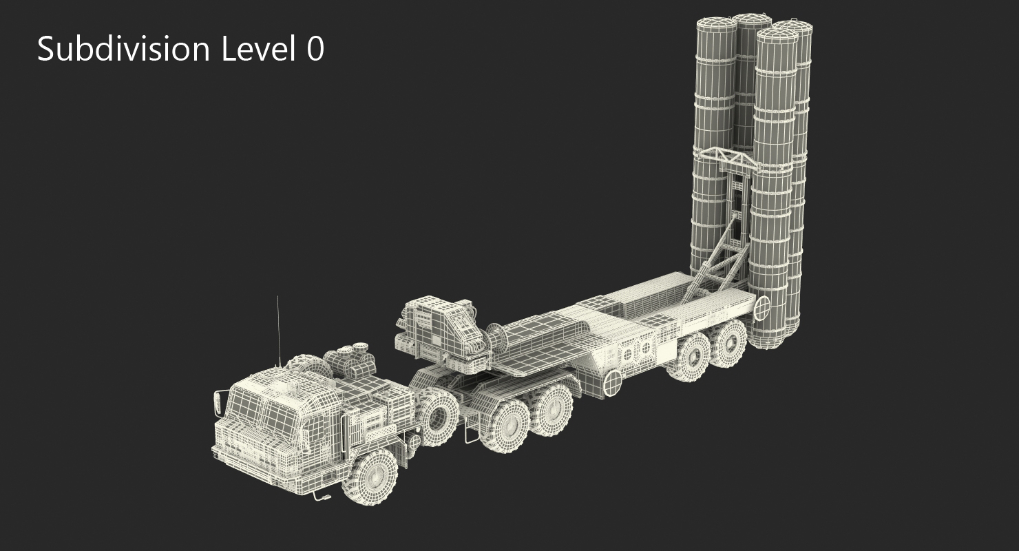 Russian S 400 Triumf Air Defense System Vehicle 3D