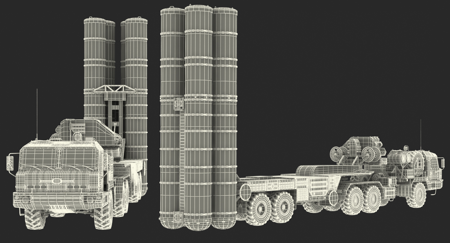 Russian S 400 Triumf Air Defense System Vehicle 3D