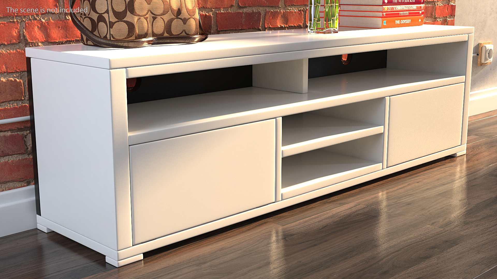 TV Stand White 3D model