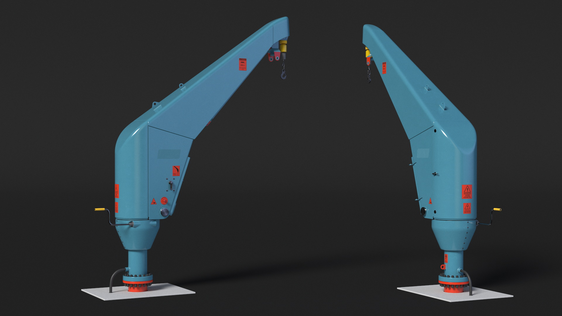 Crane for Offshore Platform 3D