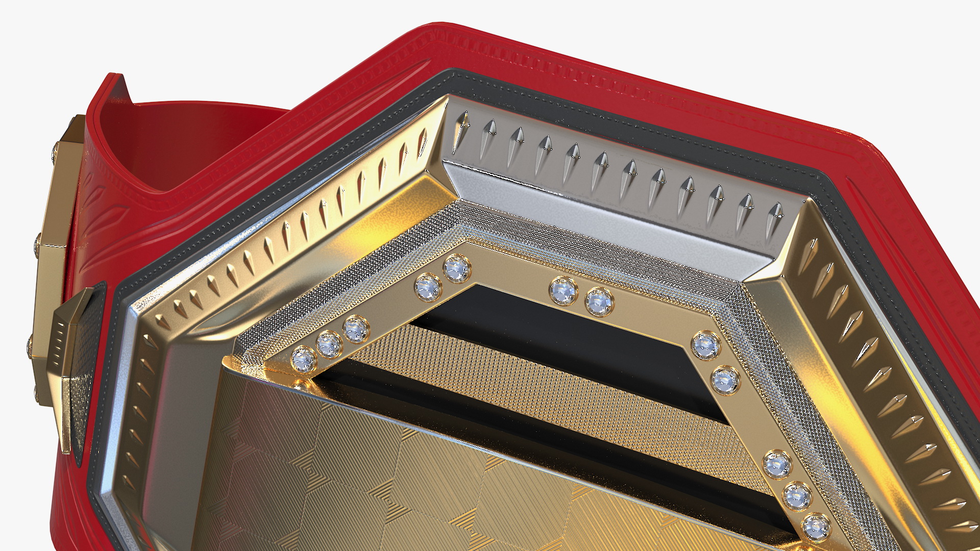 3D Gold Champion Belt model