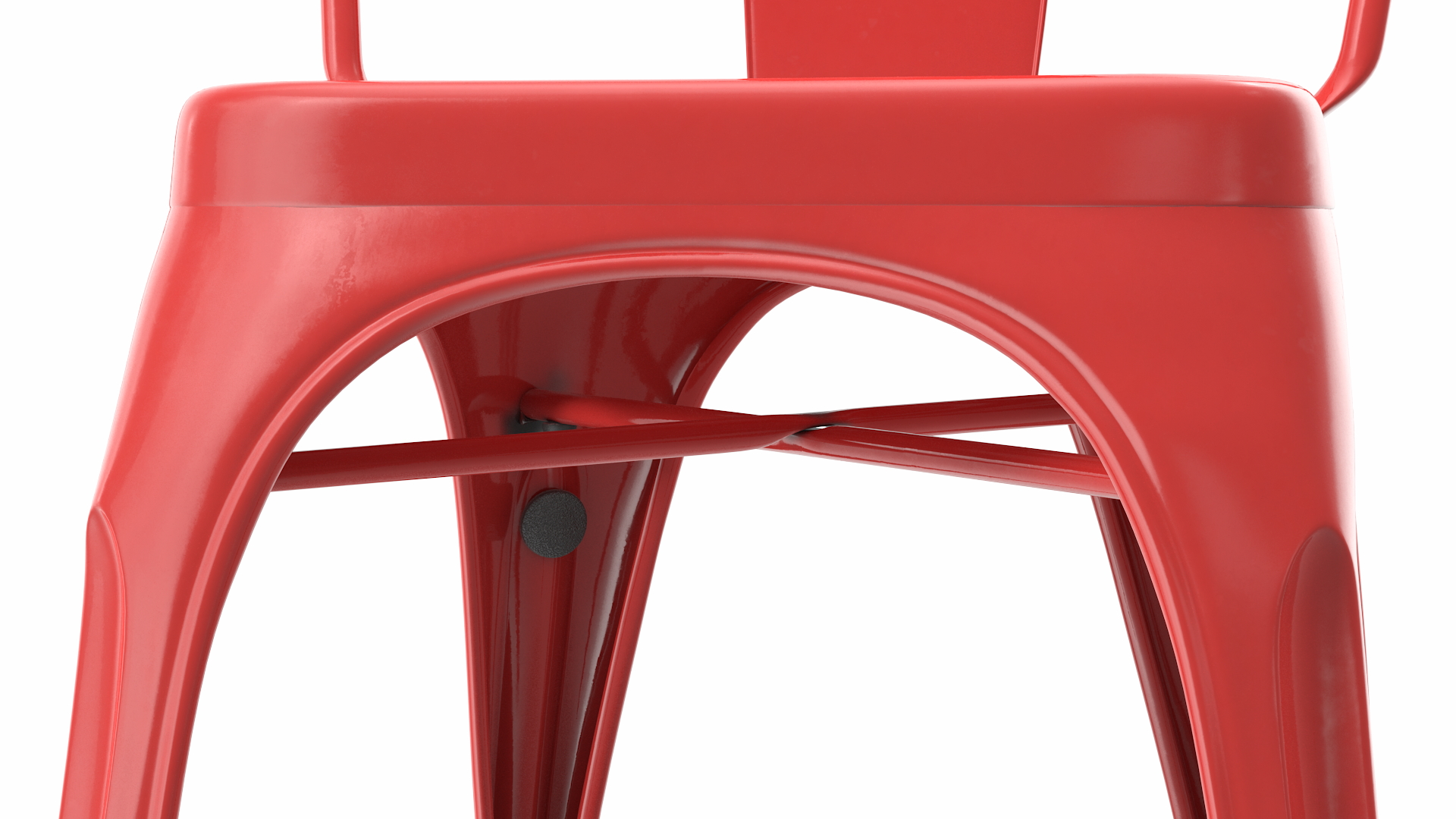 Red Stackable Chair 3D model