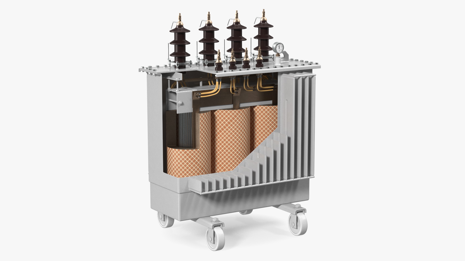 3D Electrical Transformer Basic Construction