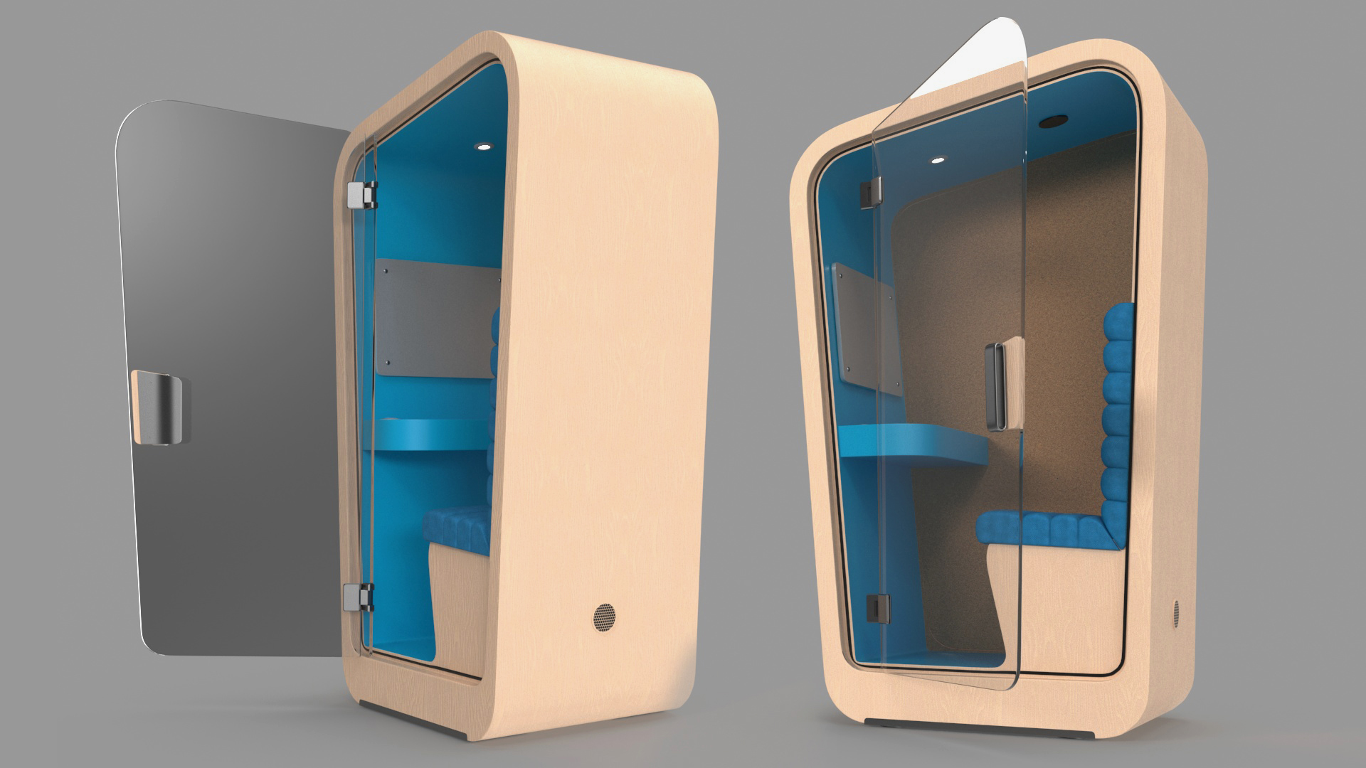 3D model Modern Office Phone Booth