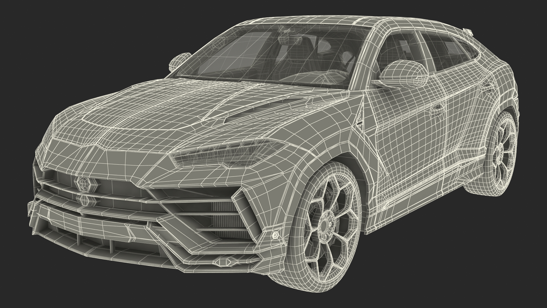 3D Super Luxury SUV Rigged model