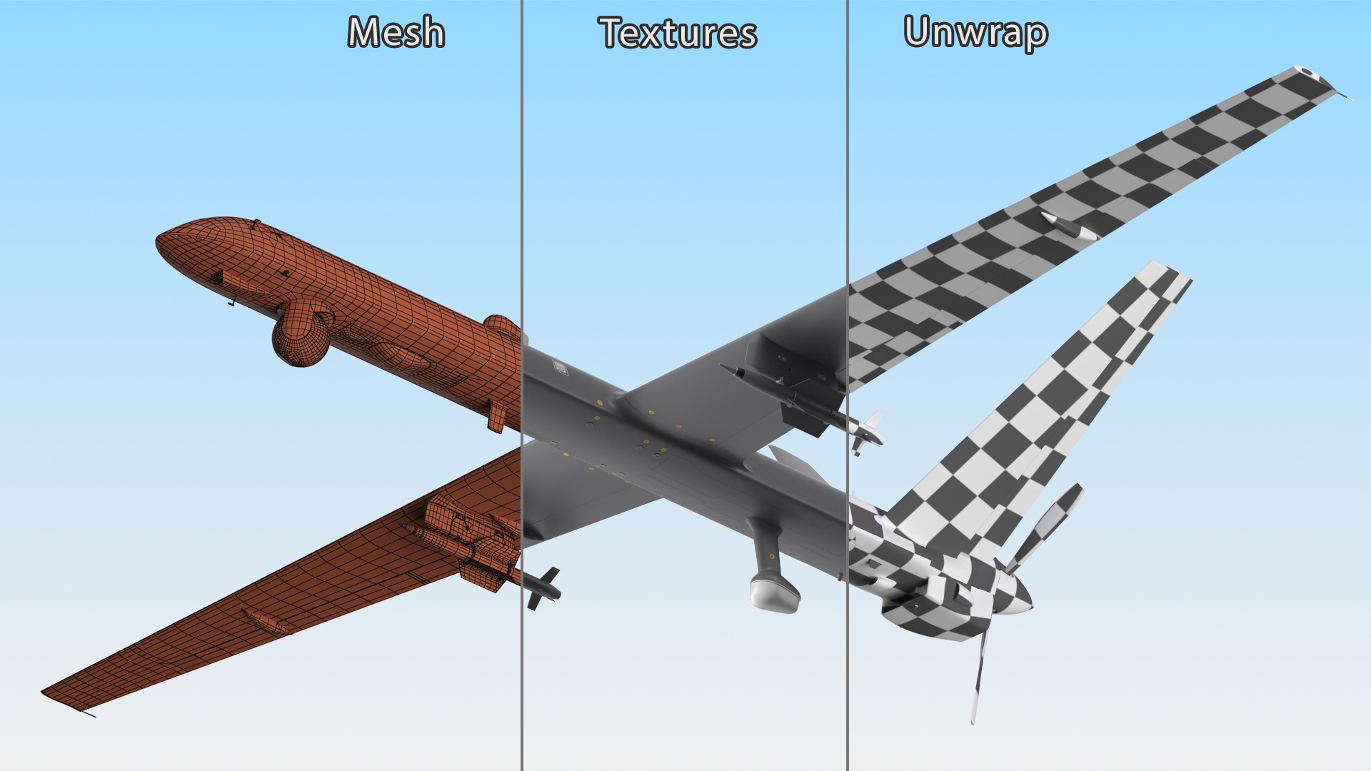 Unmanned Combat Aerial Vehicle Flight 3D