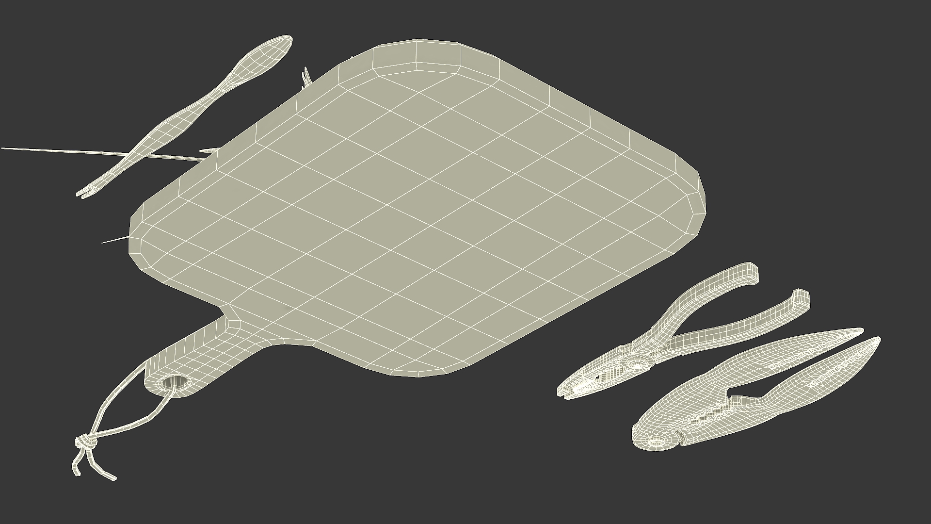 Crawfish Dinner with Seafood Tools 3D model