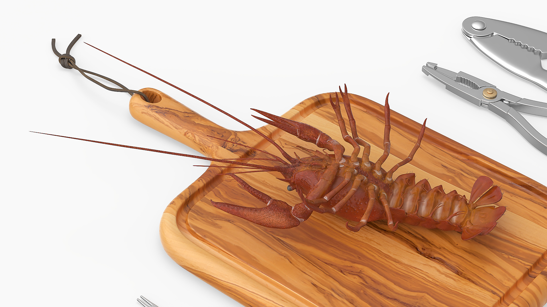 Crawfish Dinner with Seafood Tools 3D model