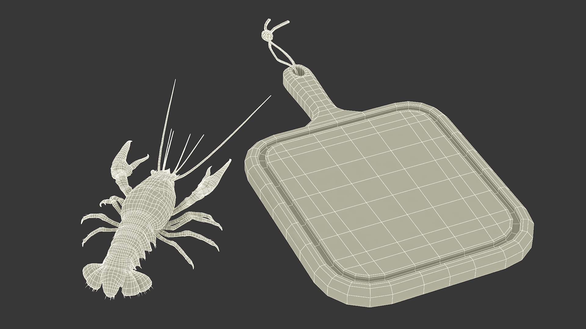 Crawfish Dinner with Seafood Tools 3D model