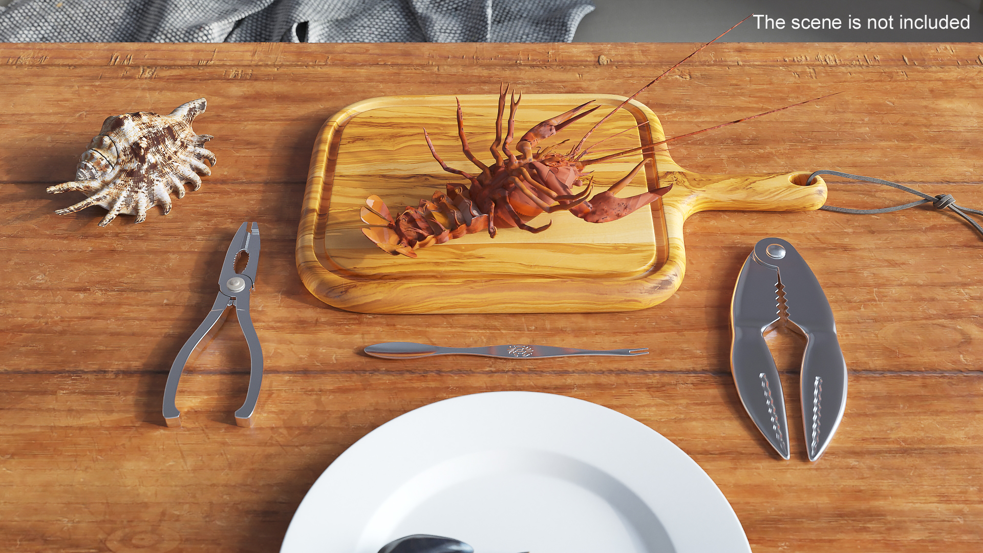 Crawfish Dinner with Seafood Tools 3D model