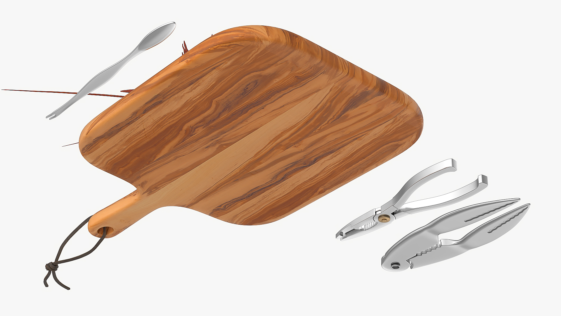 Crawfish Dinner with Seafood Tools 3D model