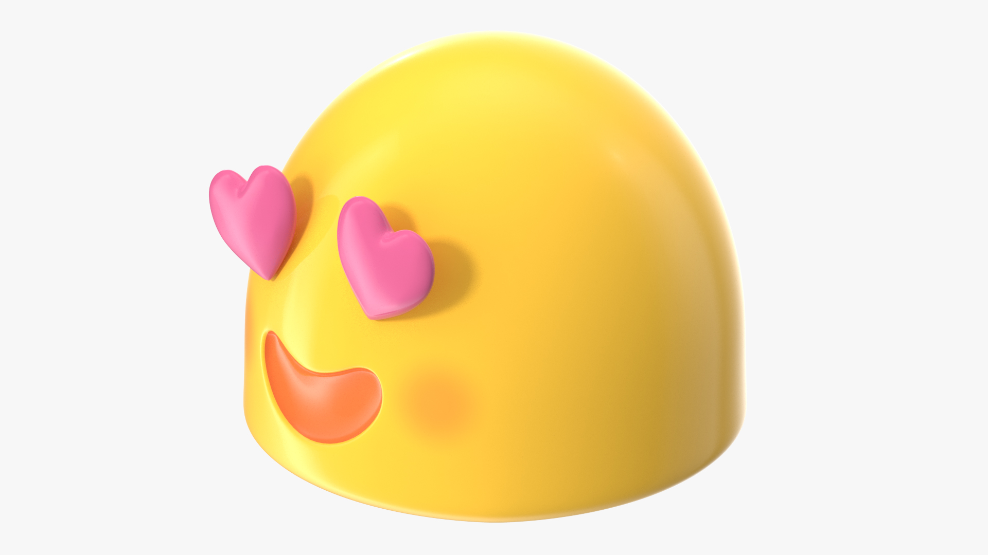 Heart Eyes Android Emoji 3D model