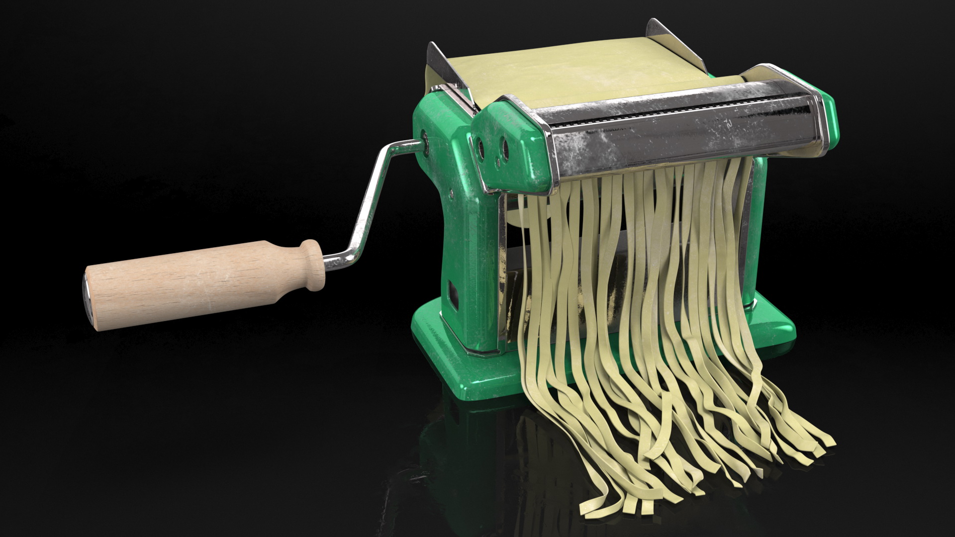 3D model Pasta Maker Machine with Roll Dough