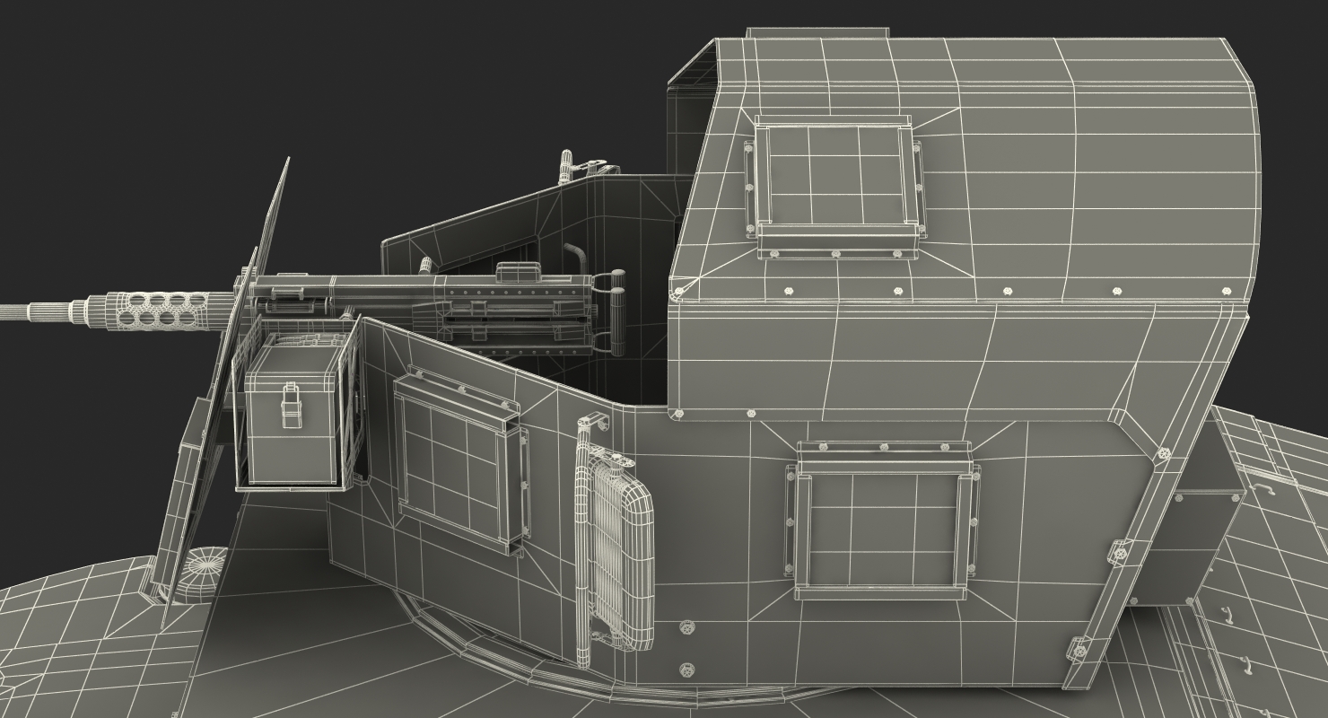 Humvee M1151 Enhanced Armament Carrier Simple Interior Camo 3D model