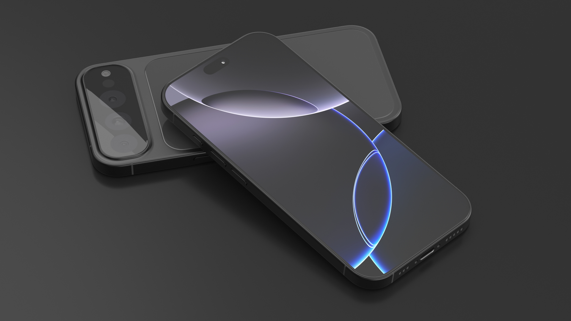 3D iPhone 17 Concept Black model