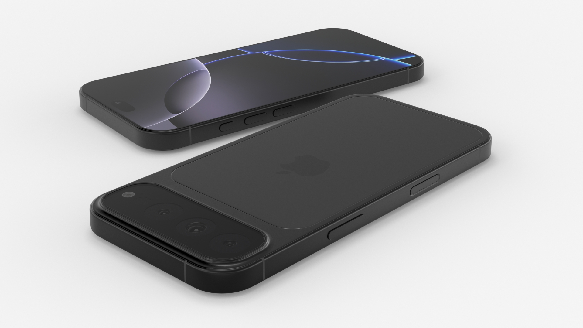 3D iPhone 17 Concept Black model