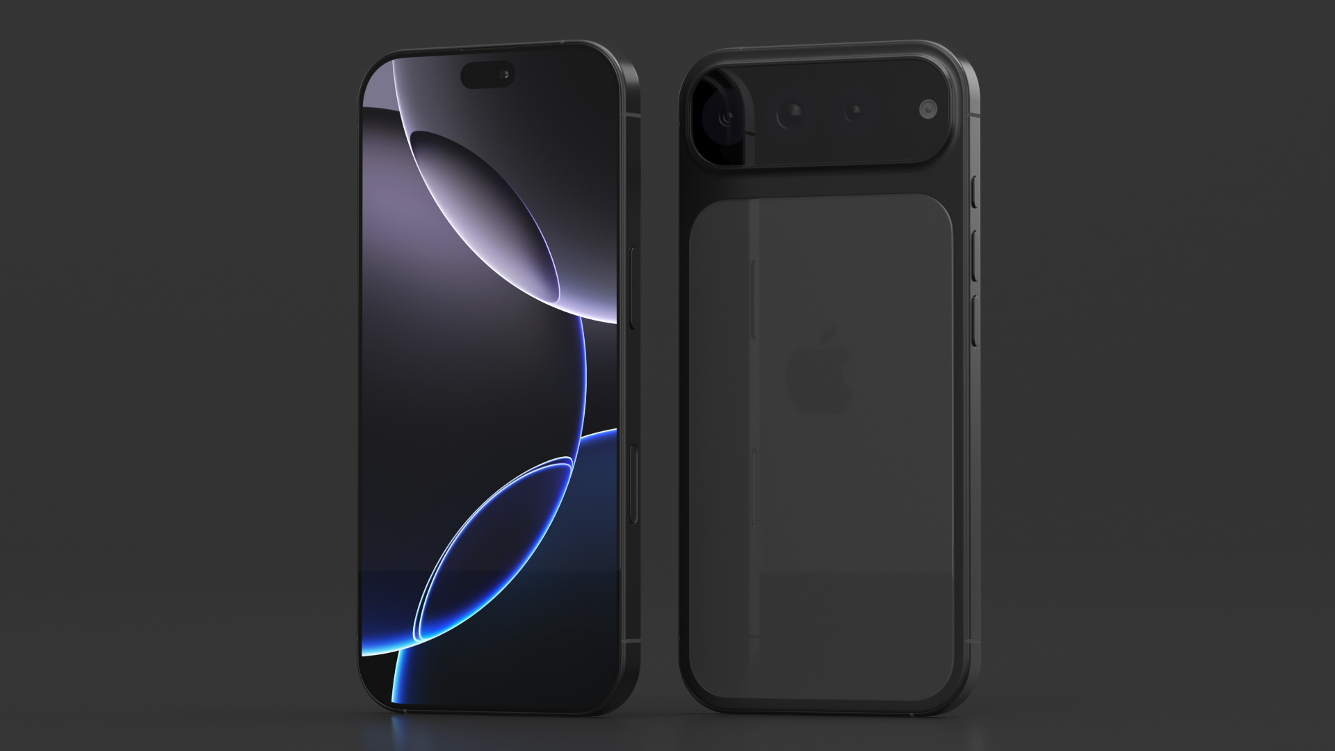 3D iPhone 17 Concept Black model