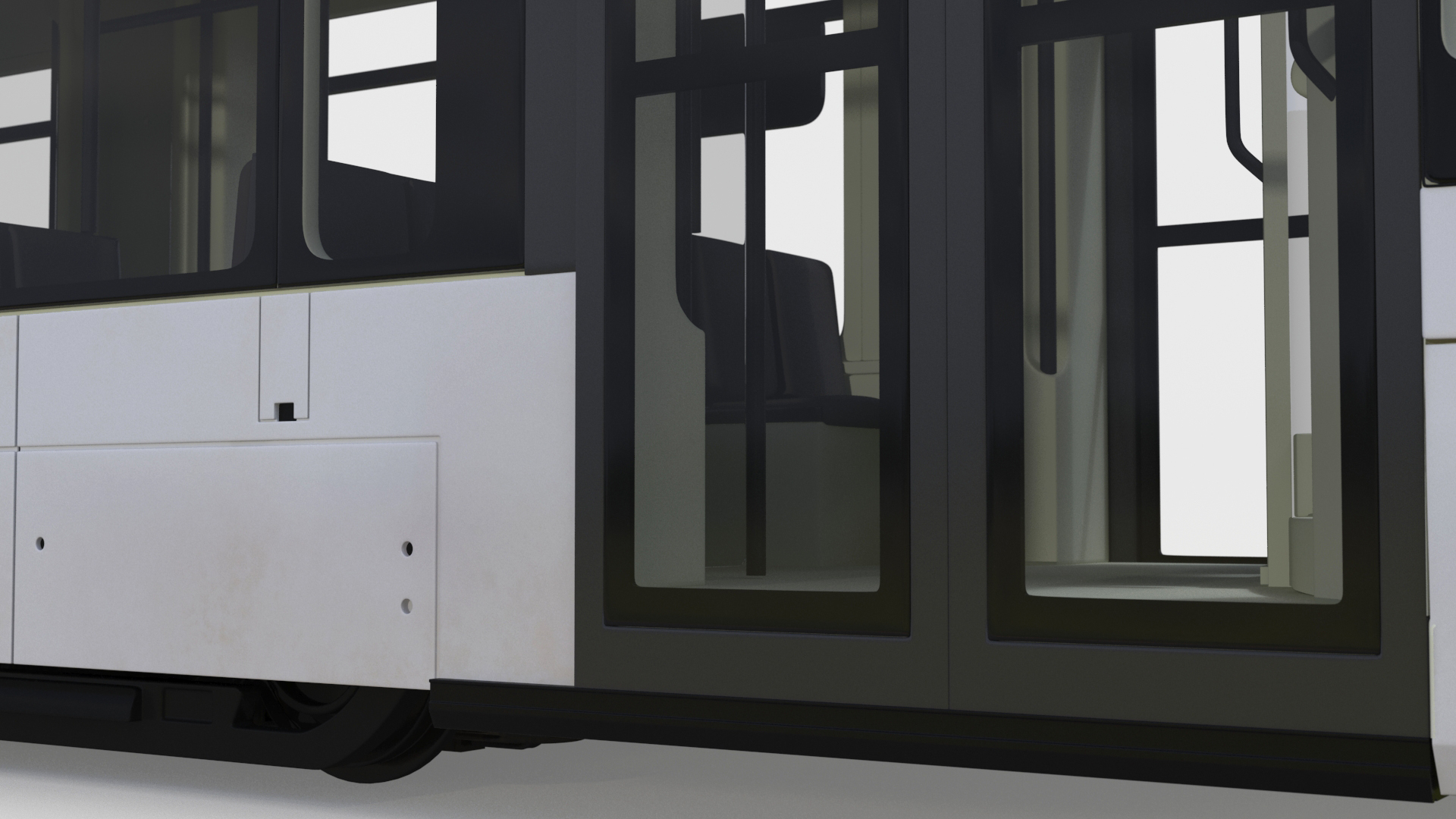 3D model Urban Tram Gray