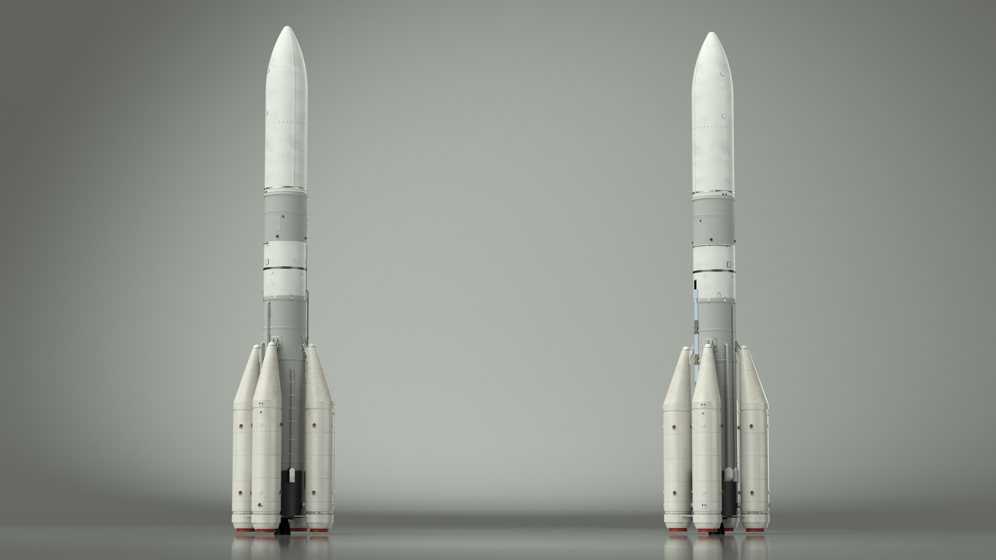 Space Rocket Launch Vehicle 3D