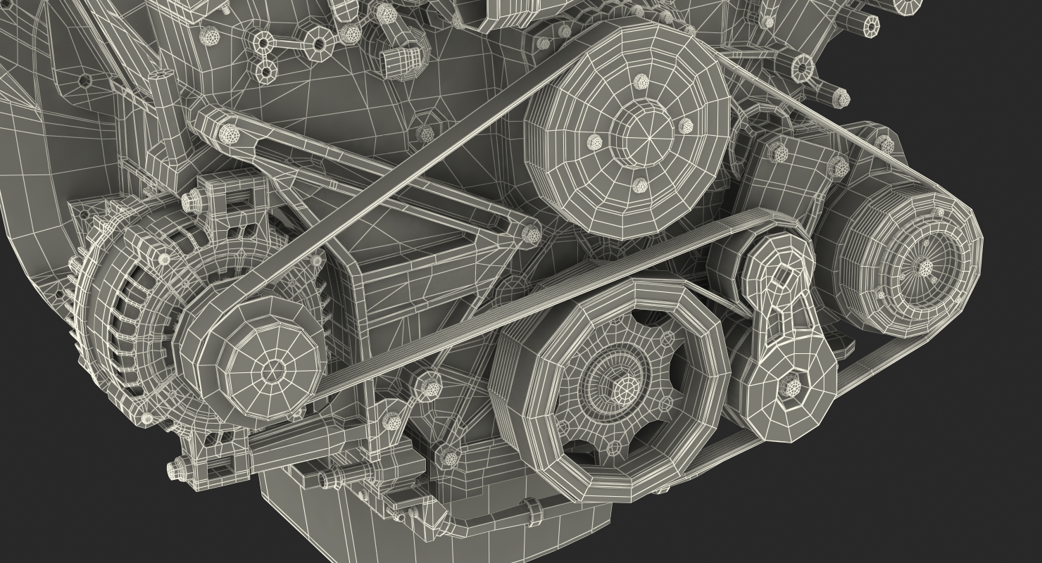 3D model Car Engine