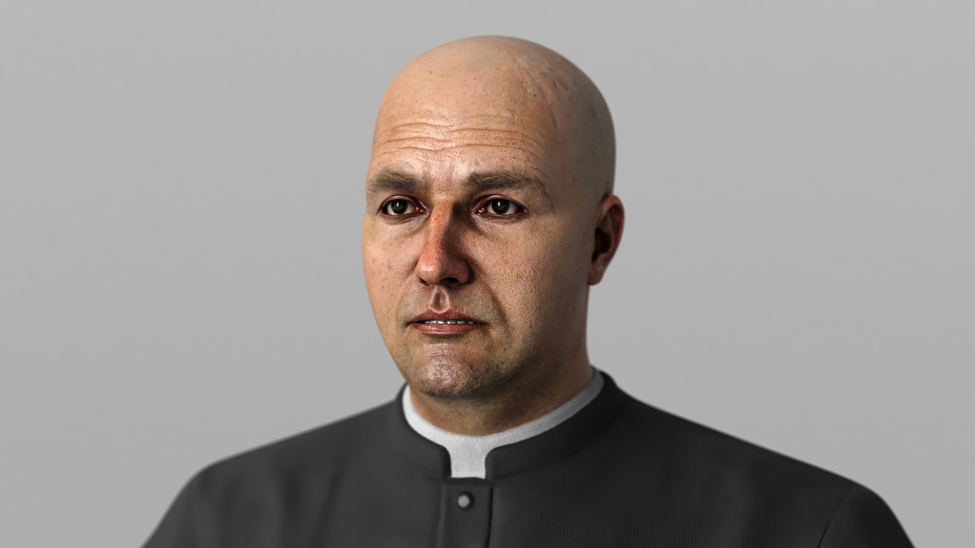 3D Catholic Priest Rigged for Cinema 4D