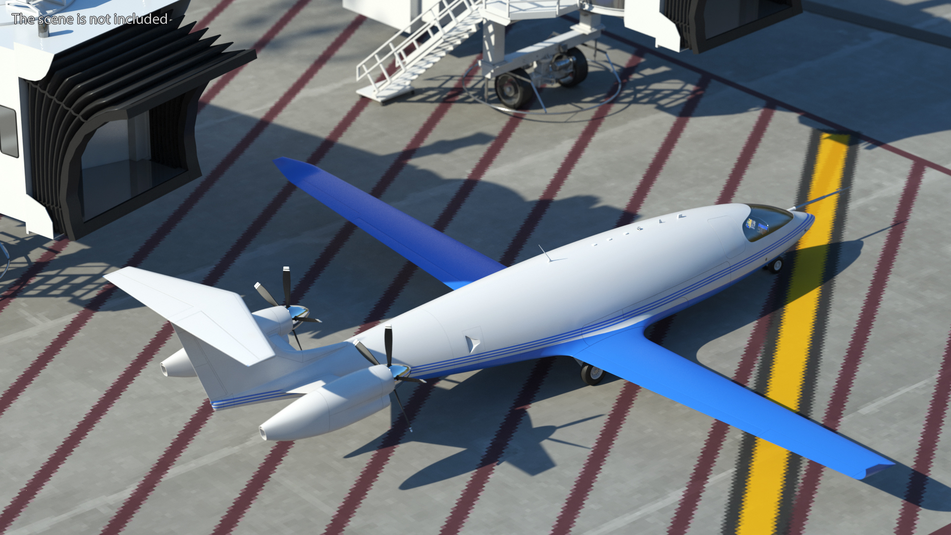 3D Electric Cargo Aircraft model