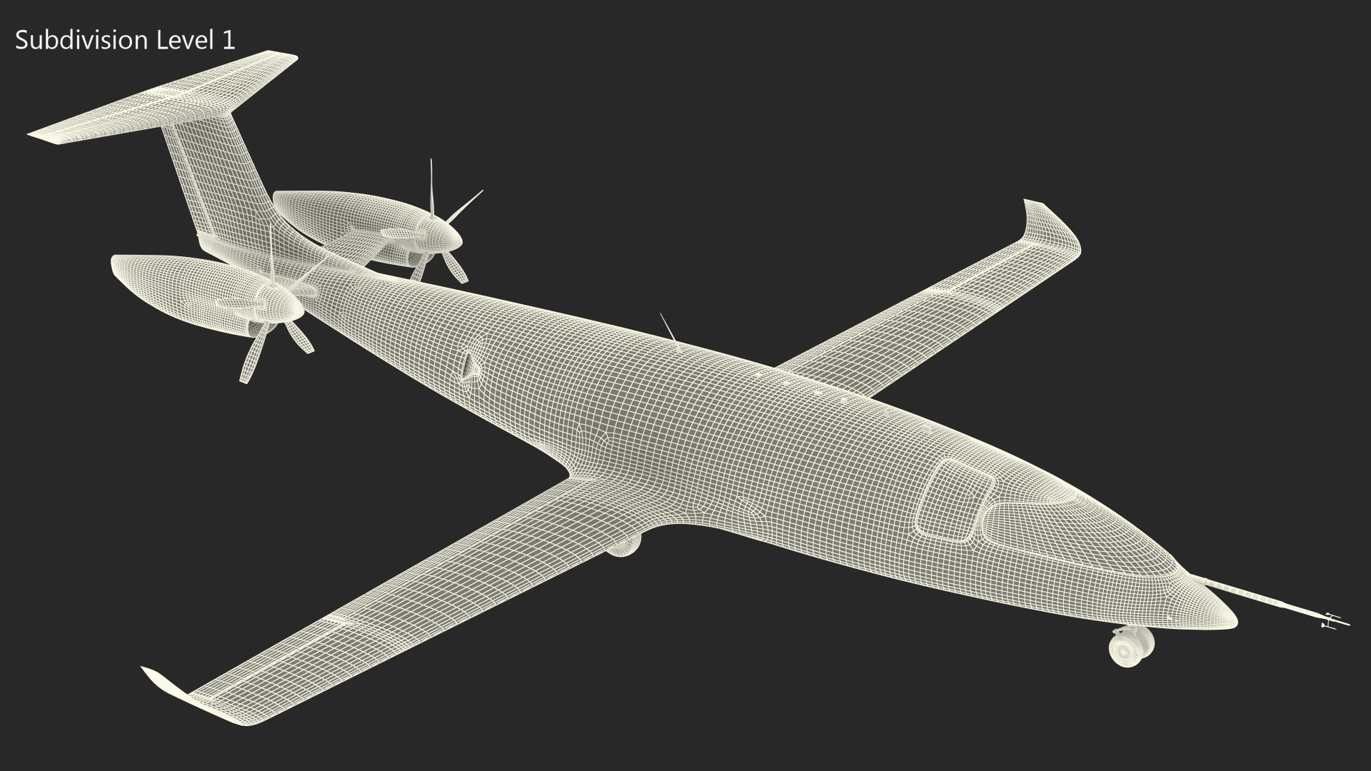 3D Electric Cargo Aircraft model