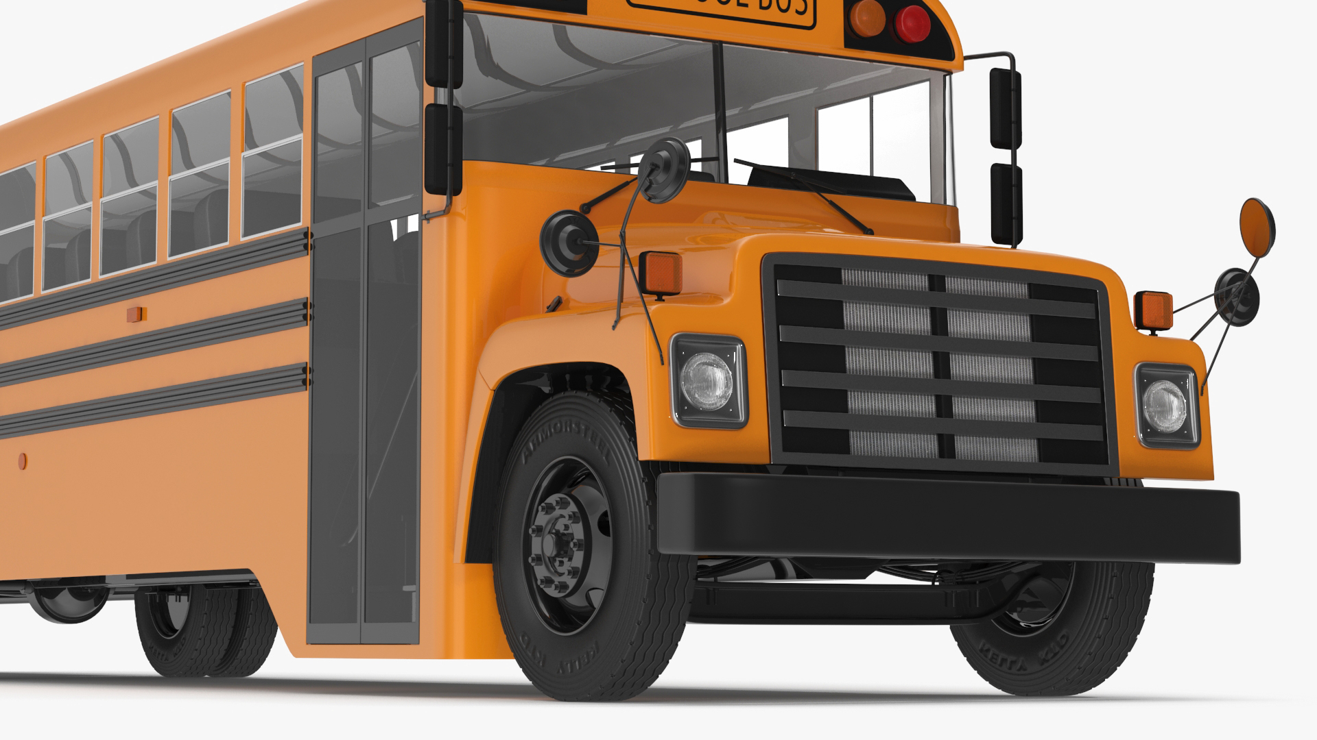 Old School Bus 3D model