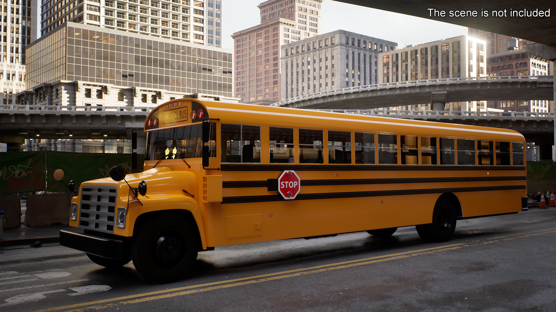 Old School Bus 3D model