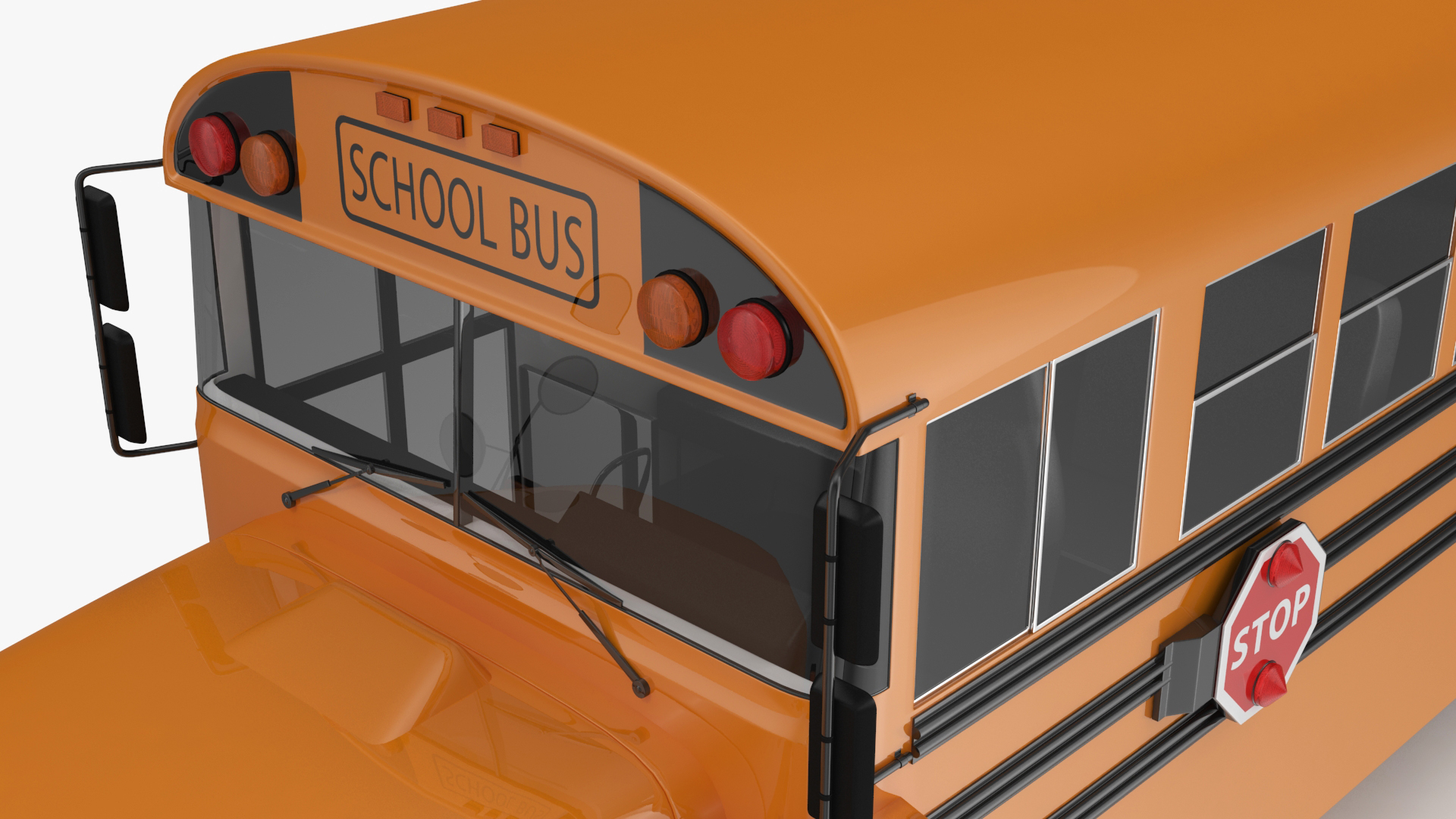 Old School Bus 3D model