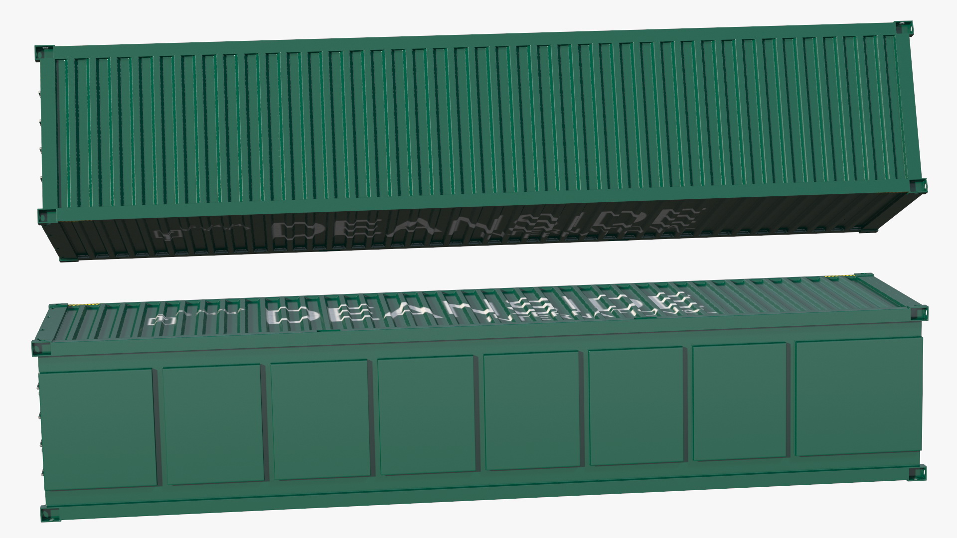 3D model 40ft Double Door Shipping Container