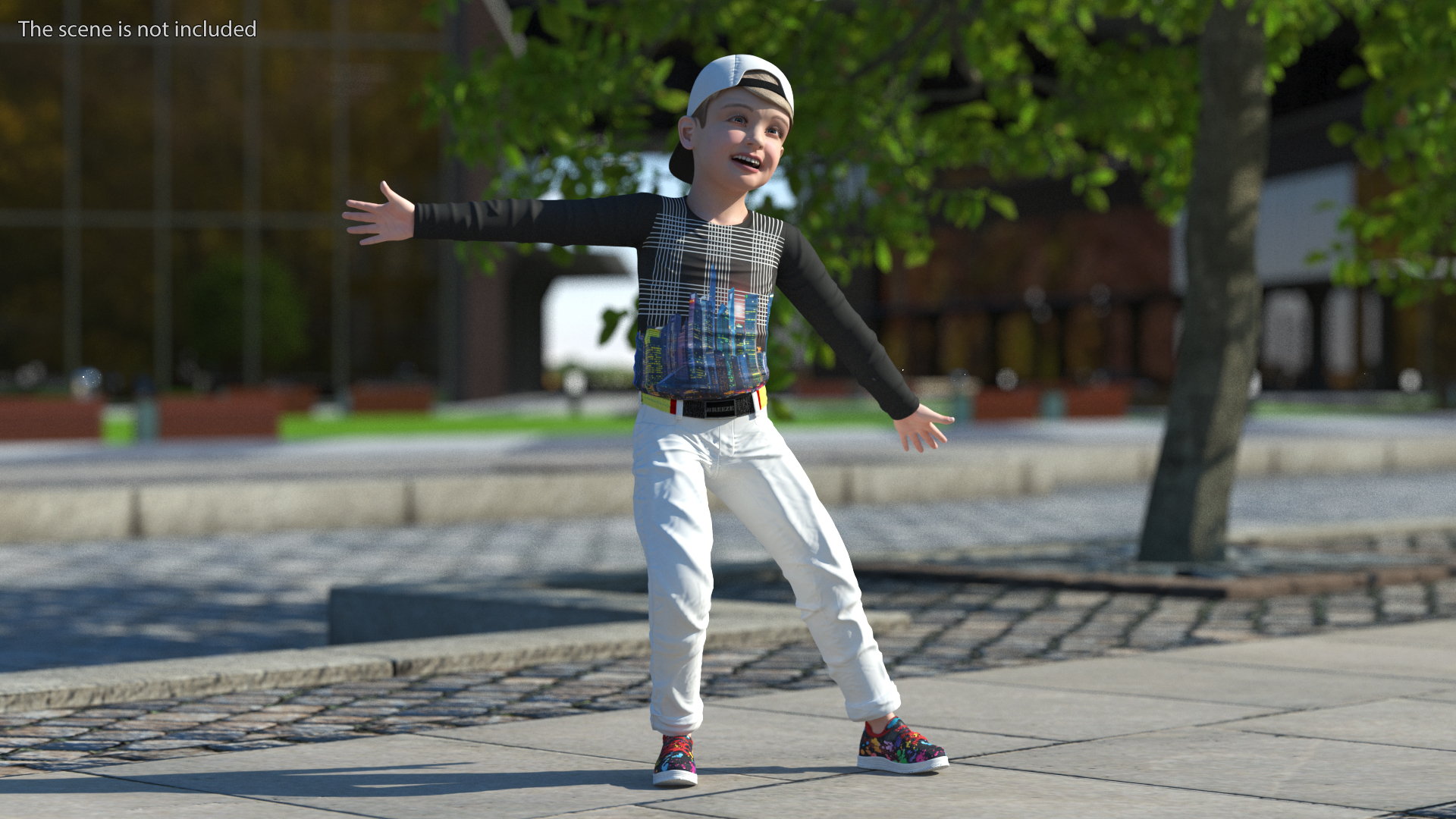 Child Boy Street Style Rigged 3D model