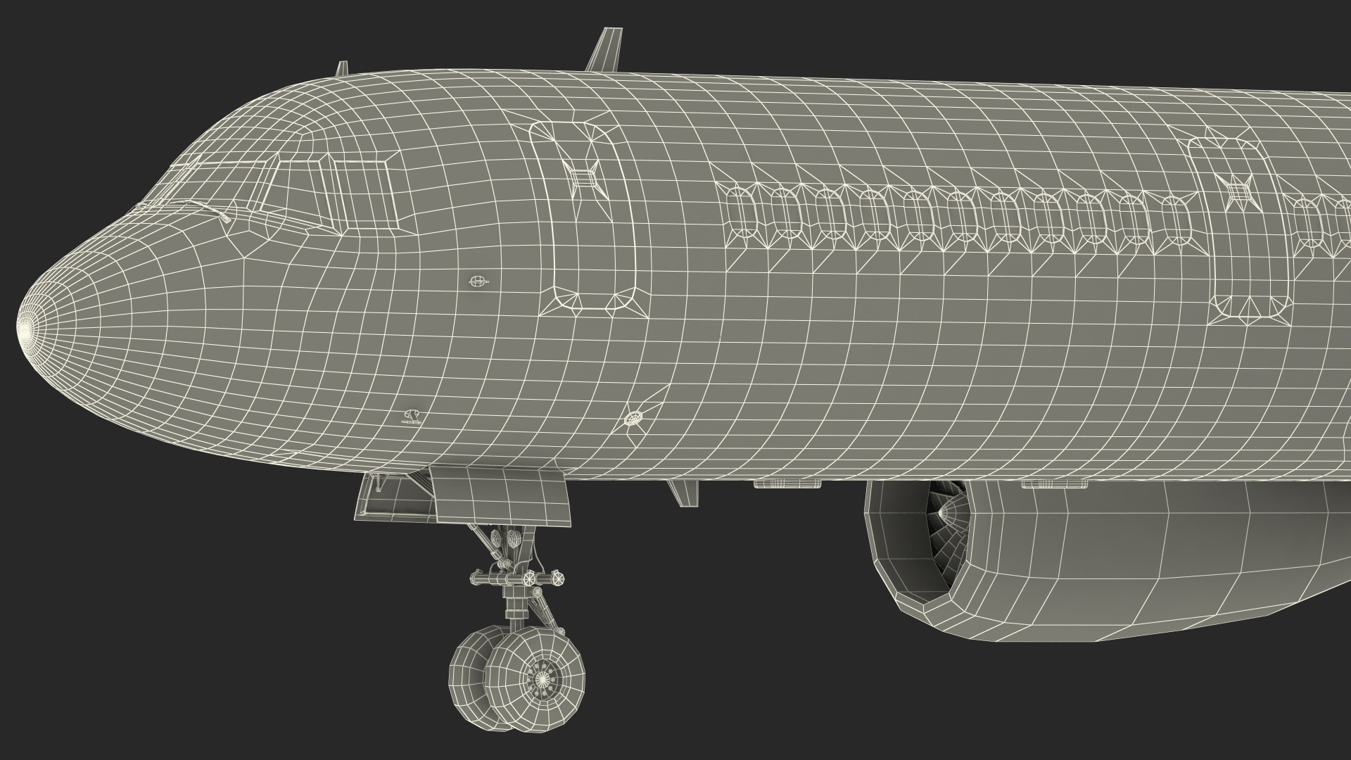 Tupolev Tu-214 Jet Airliner 3D