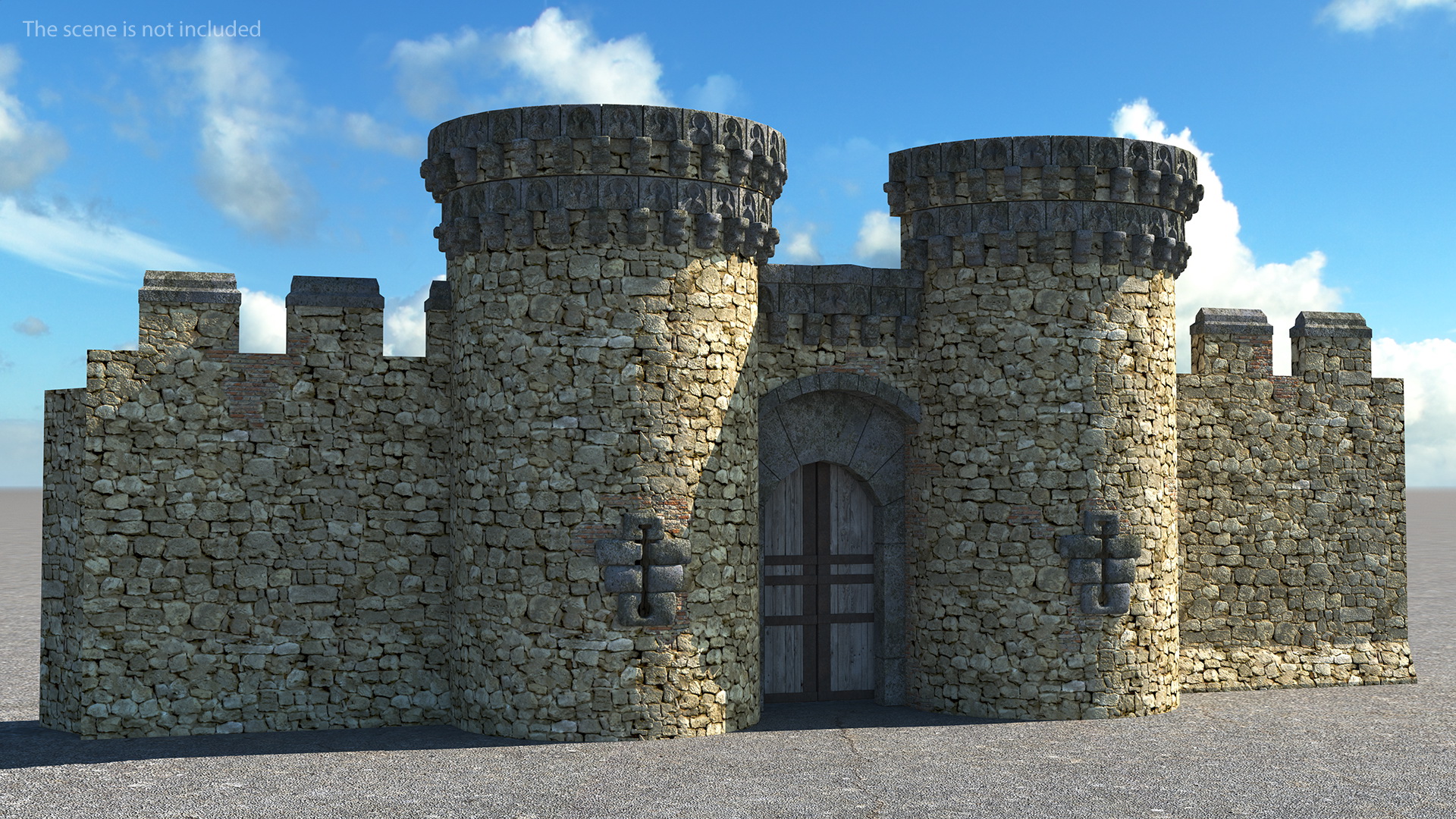 3D model Castle Entrance Gate