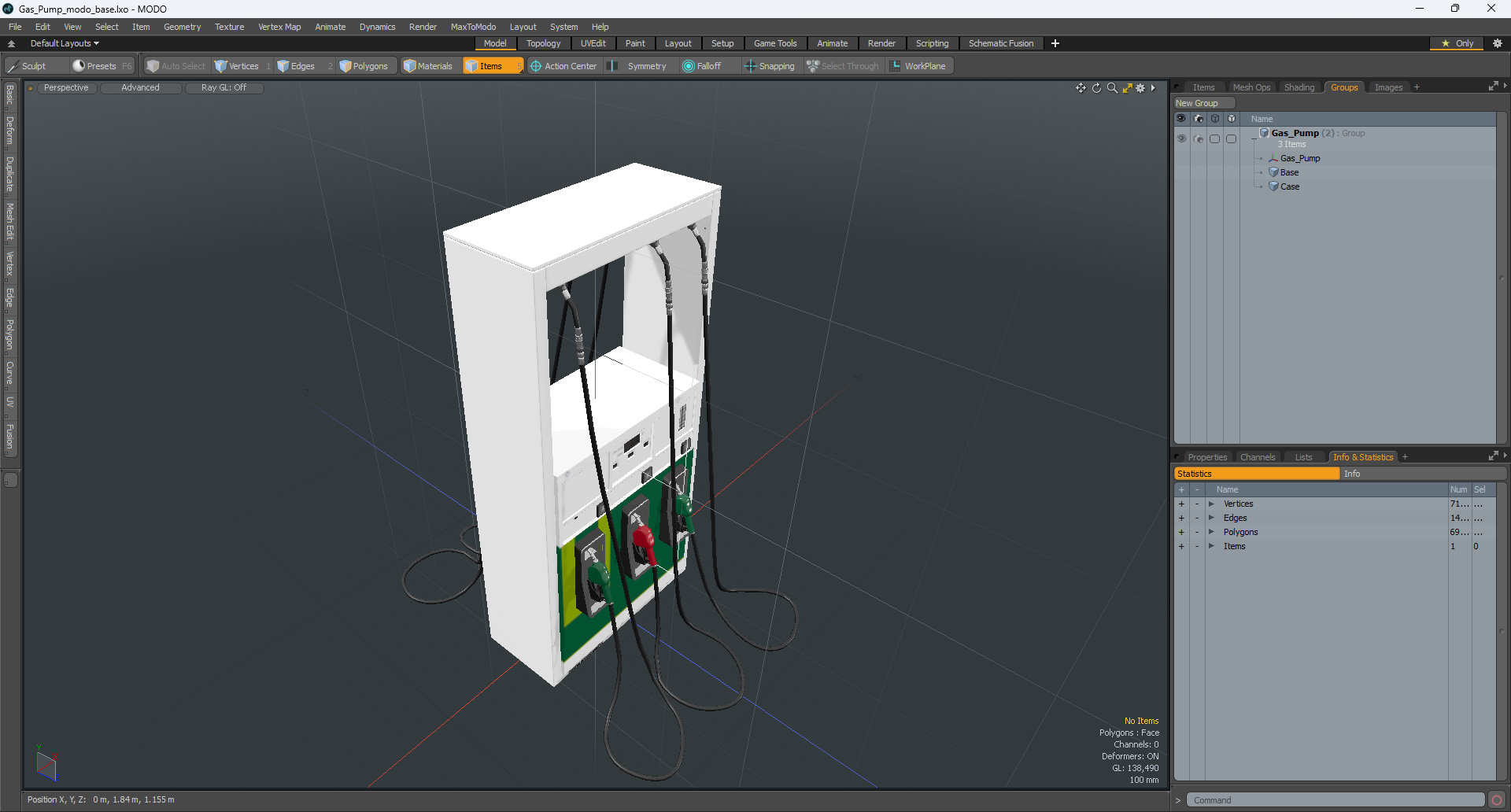 3D model Gas Pump