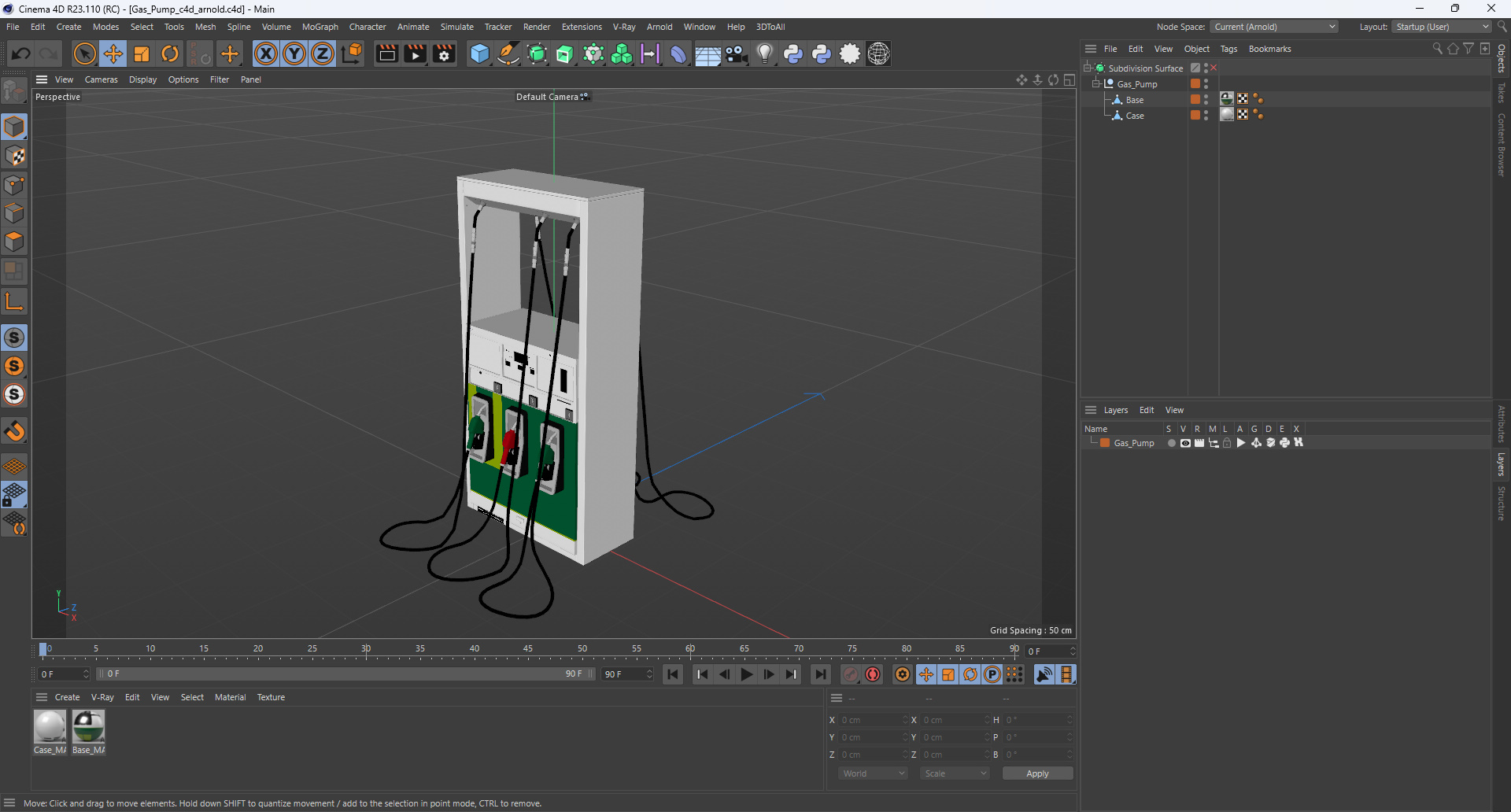 3D model Gas Pump