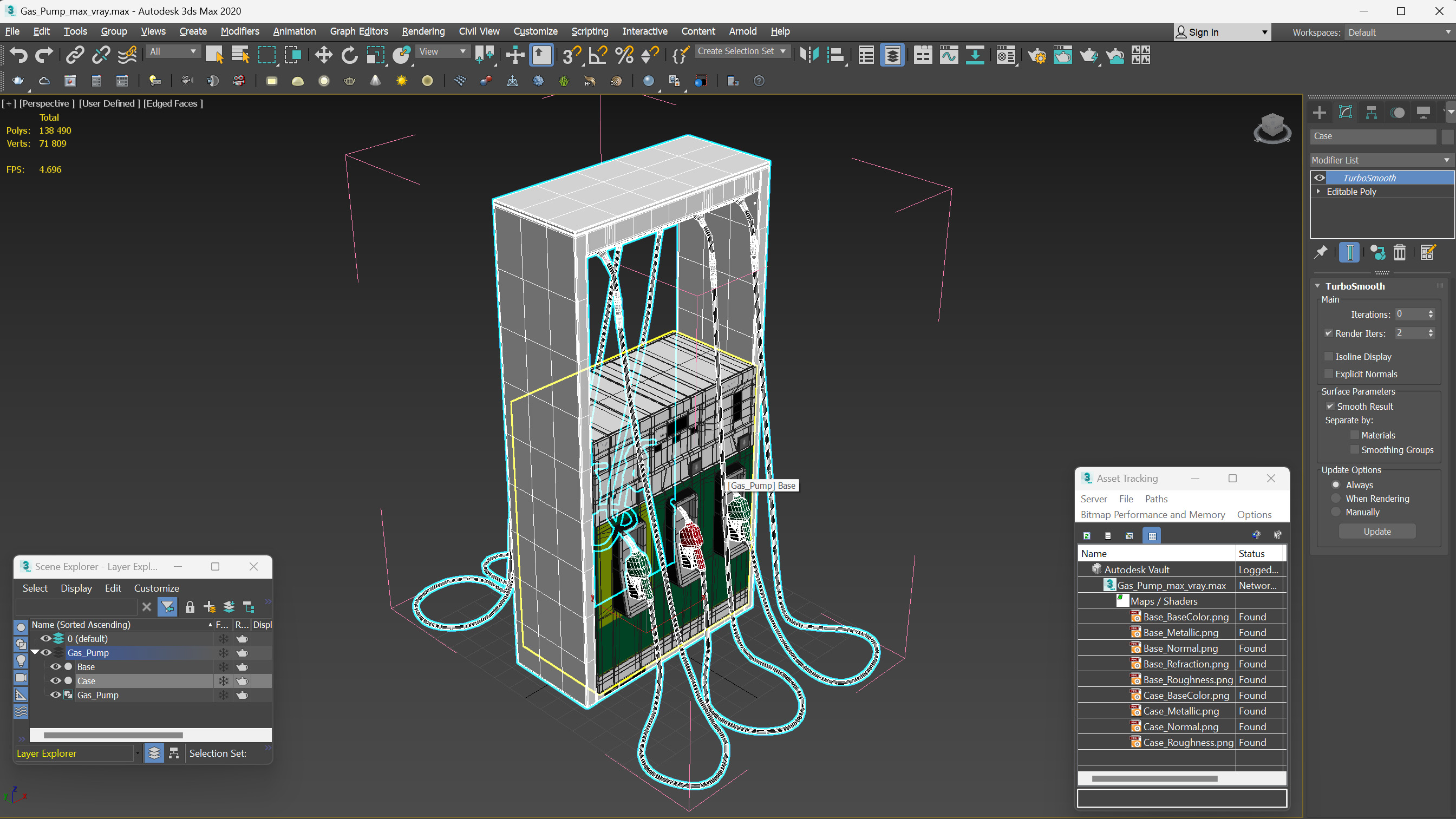 3D model Gas Pump