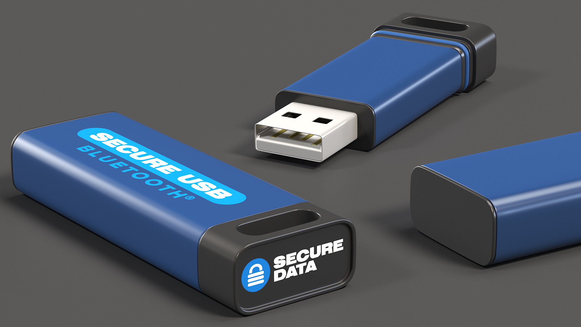 3D Portable Encrypted Data Storage 32GB