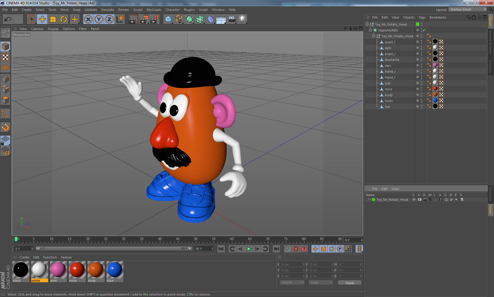 3D Toy Mr Potato Head model